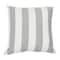 Hello Honey® 20'' Square Gray Striped Cotton Pillow Cover